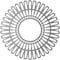 Ekena Millwork Cornelius Architectural Grde PVC Pierced Ceiling Medallion, Antiqued Pale Gold, 16"OD x 6"ID x 1/2"P CMPP16CRAPG - alternate 2